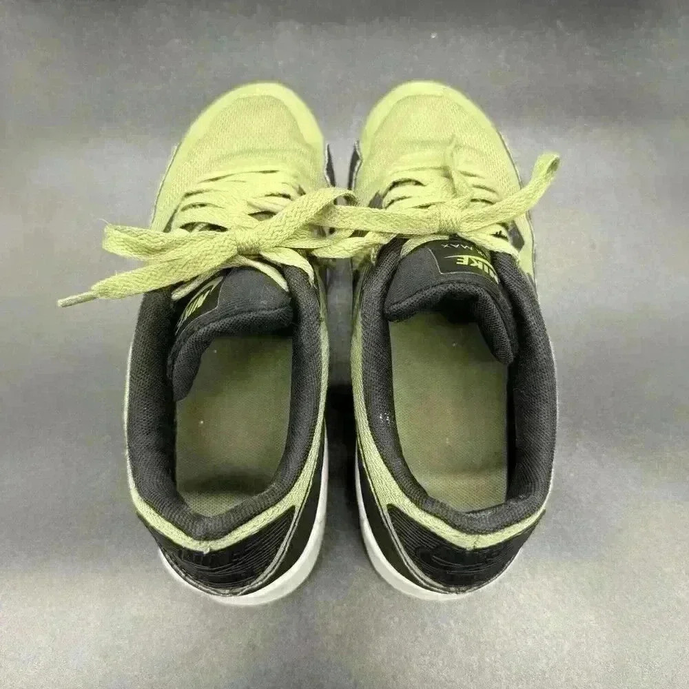 Men's Nike Air Max 90, Running Shoe, Green, Size Youth 4.5Y Womens Size 6 - Picture 5 of 8
